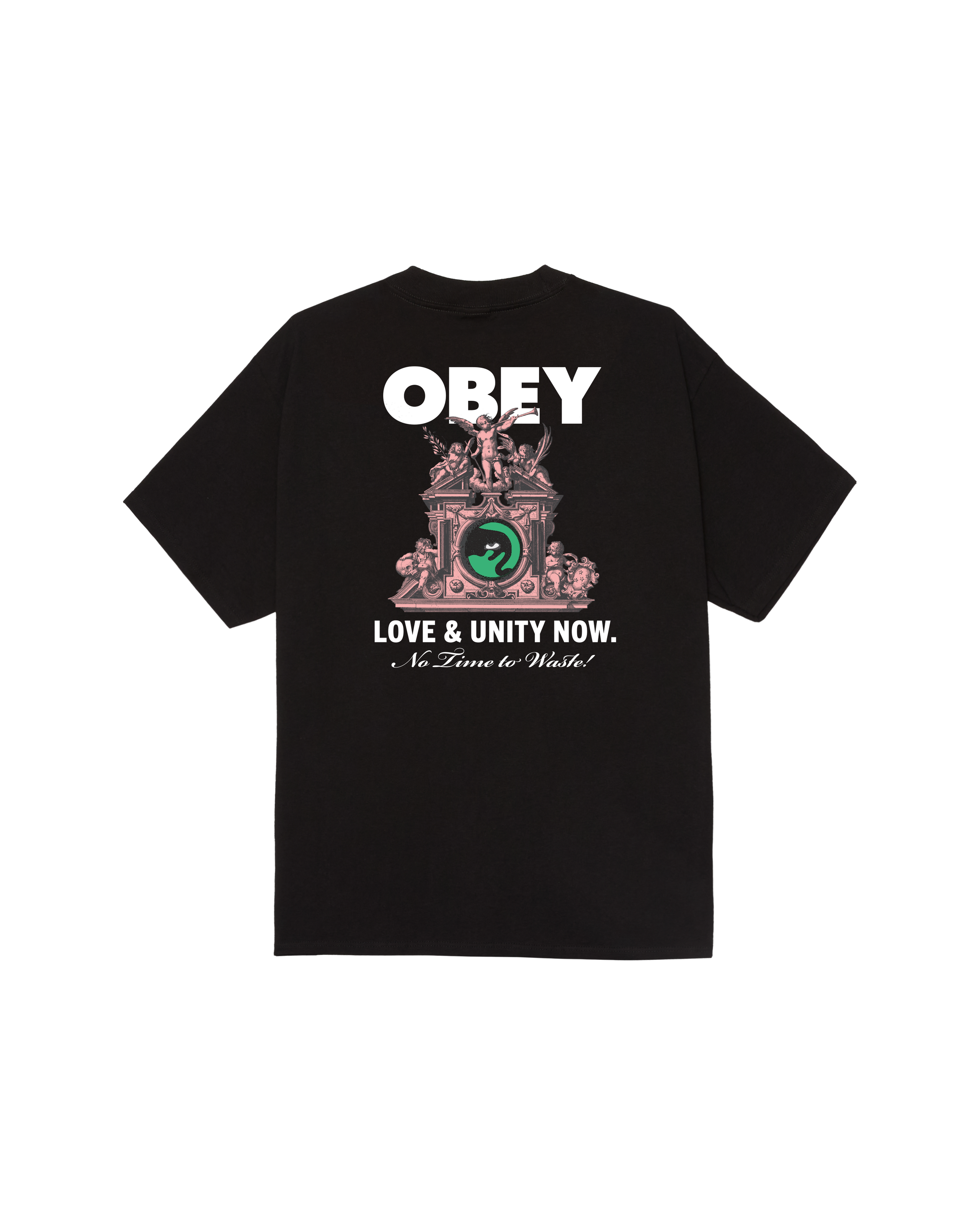 obey love unity now classic t shirt black