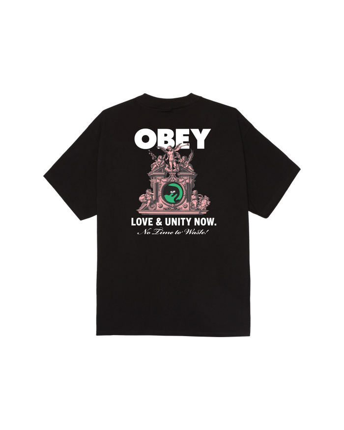 obey love unity now classic t shirt black