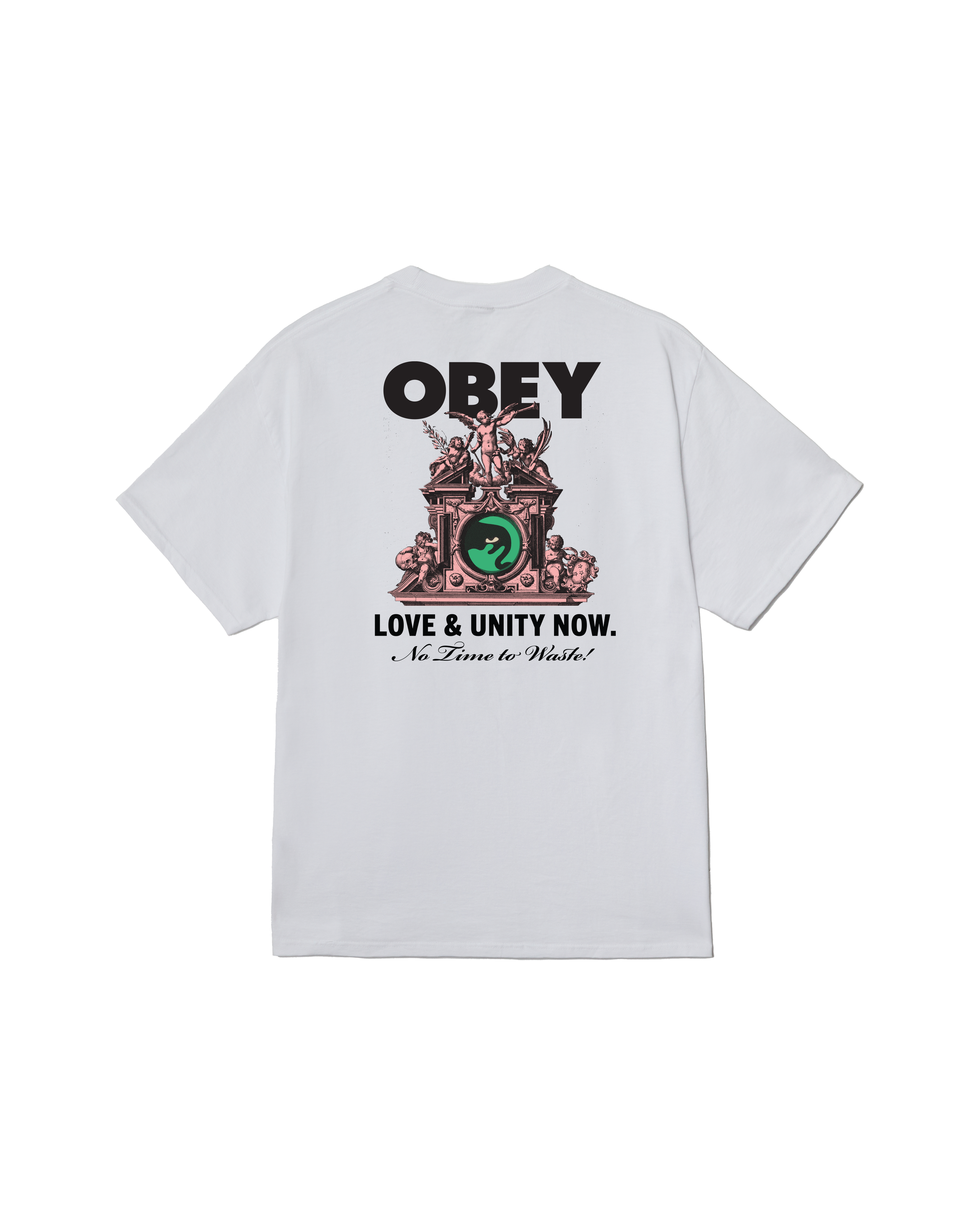 obey love unity now classic t shirt white