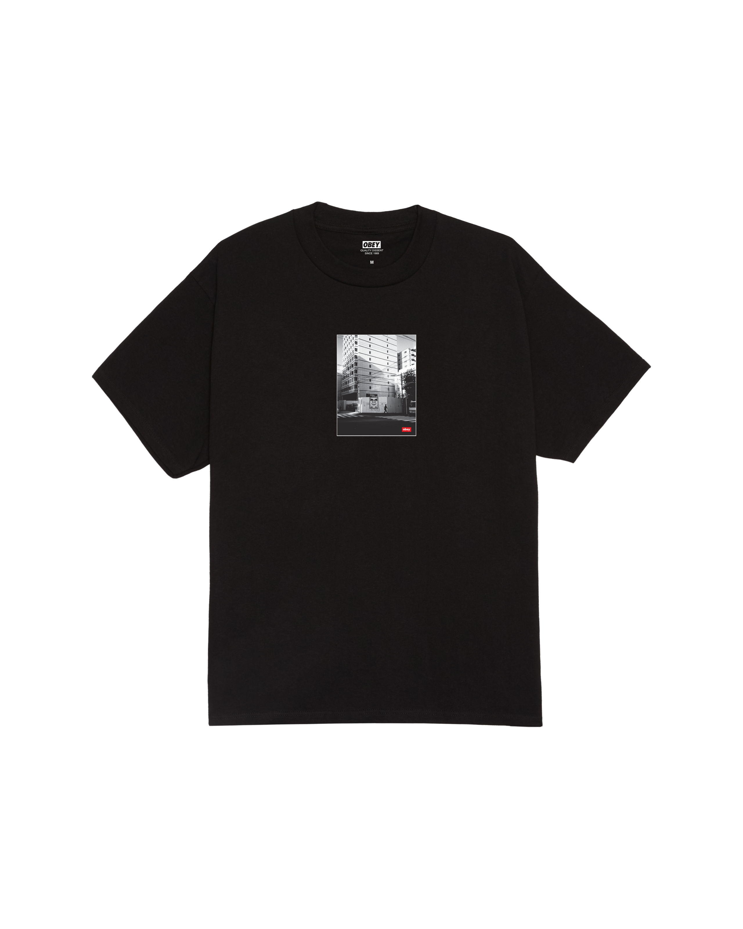 obey osaka photo classic t shirt black