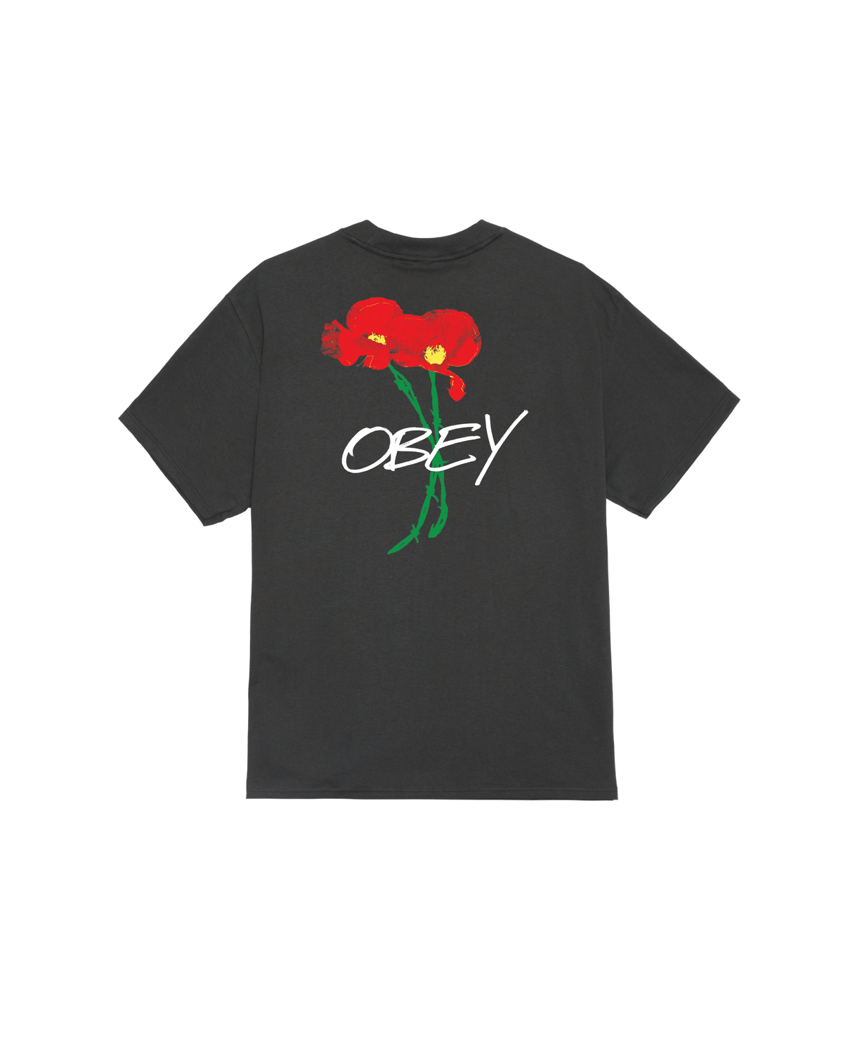 Tシャツ・カットソー Obey Bouquet Classic T-Shirt Black POPPIES CLASSIC T-SHIRT – OBEY CLOTHING EU