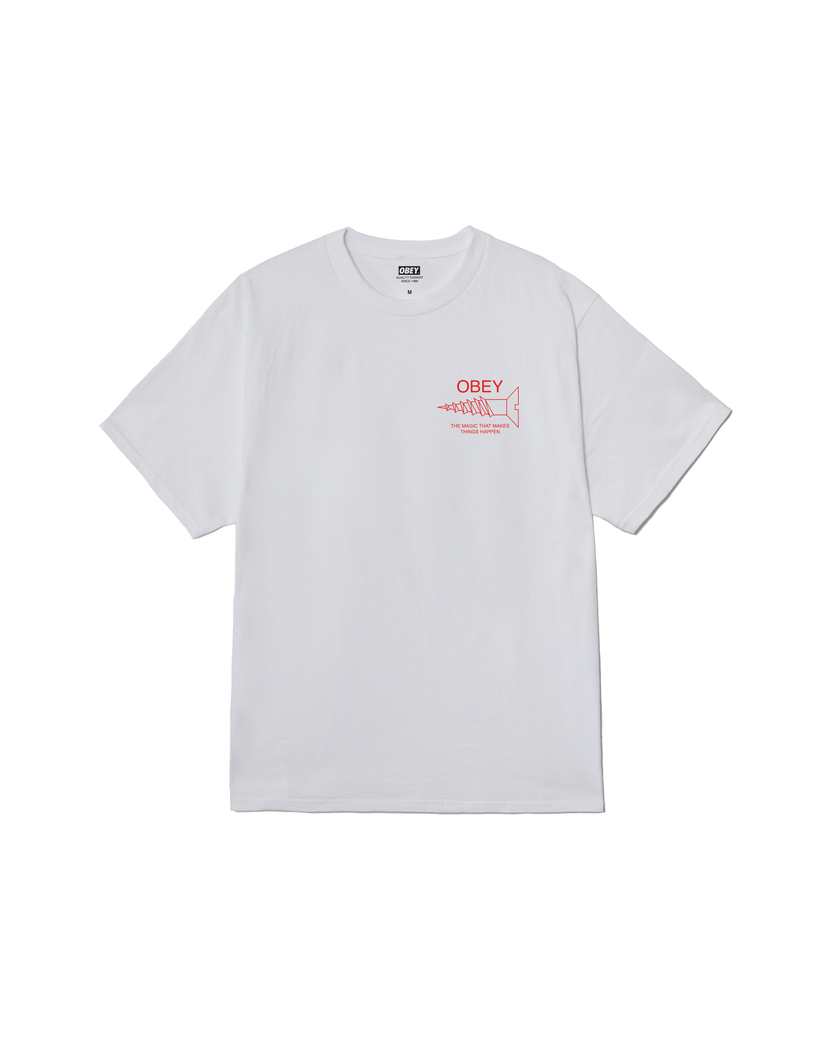 obey magic classic t shirt white