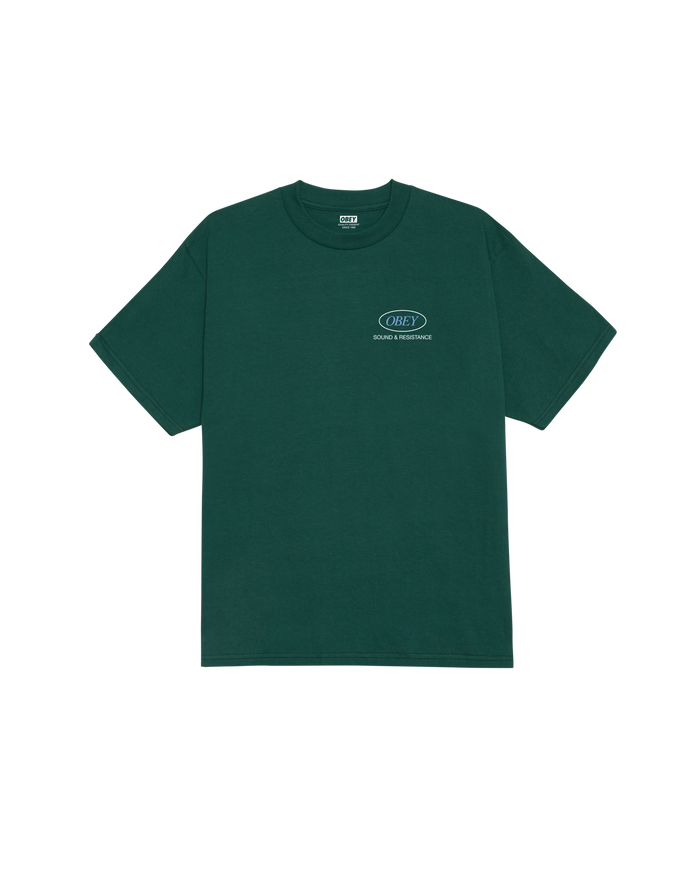 obey-sound-oval-classic-t-shirt-rain-forest - alternate view