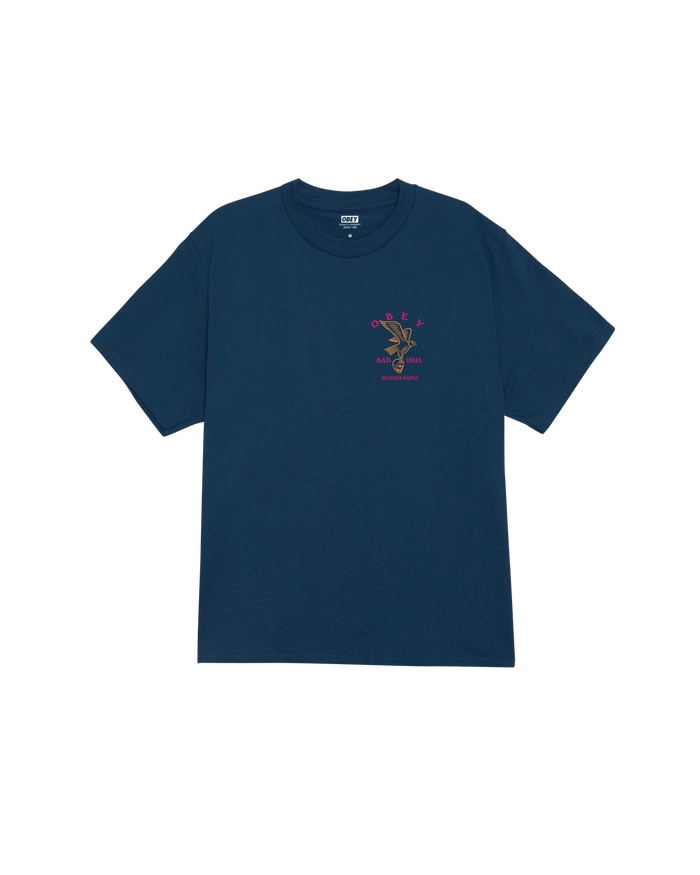 obey-bad-ideas-eagle-classic-t-shirt-harbor-blue - alternate view
