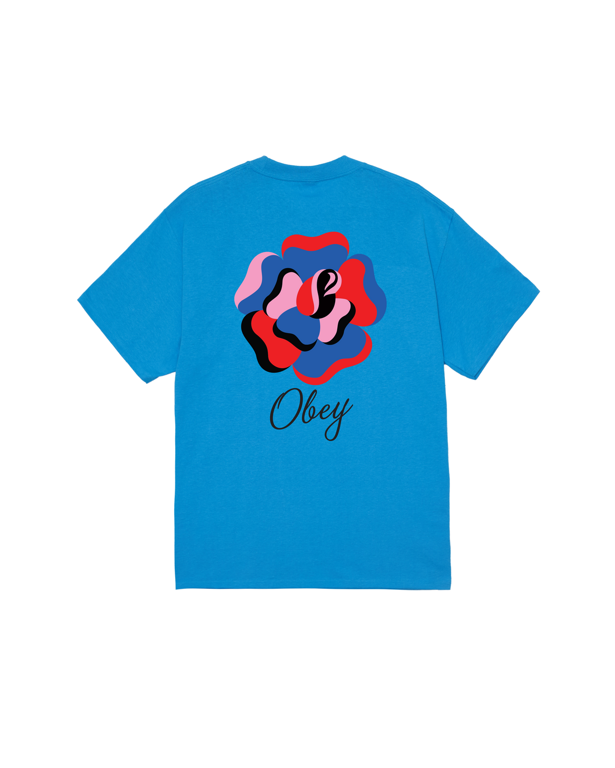 obey-paper-rose-classic-t-shirt-azure-blue