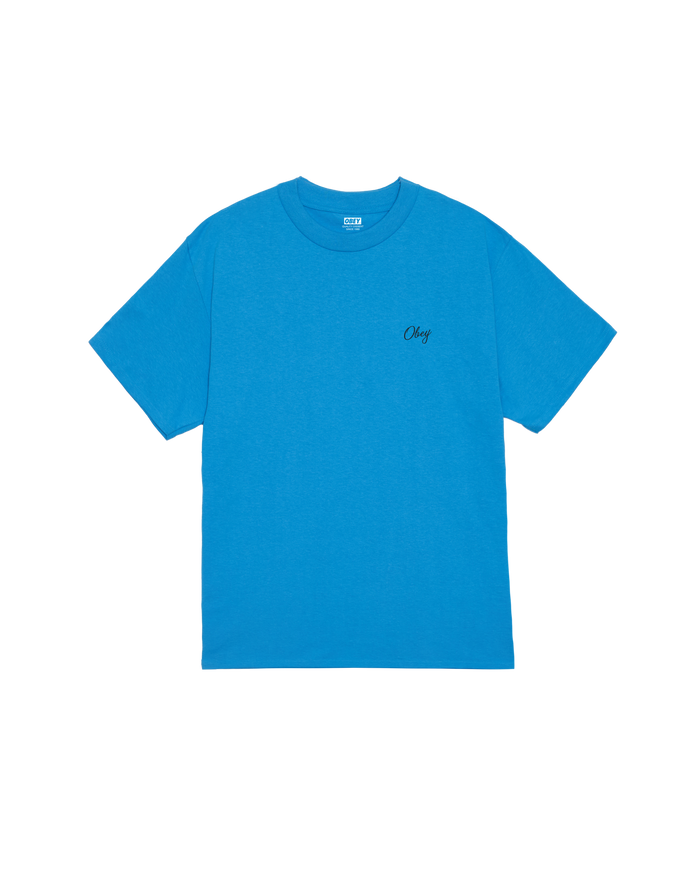obey-paper-rose-classic-t-shirt-azure-blue - alternate view
