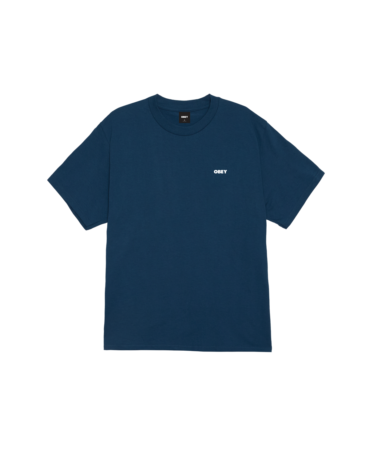 obey-the-medium-is-the-message-classic-t-shirt-harbor-blue