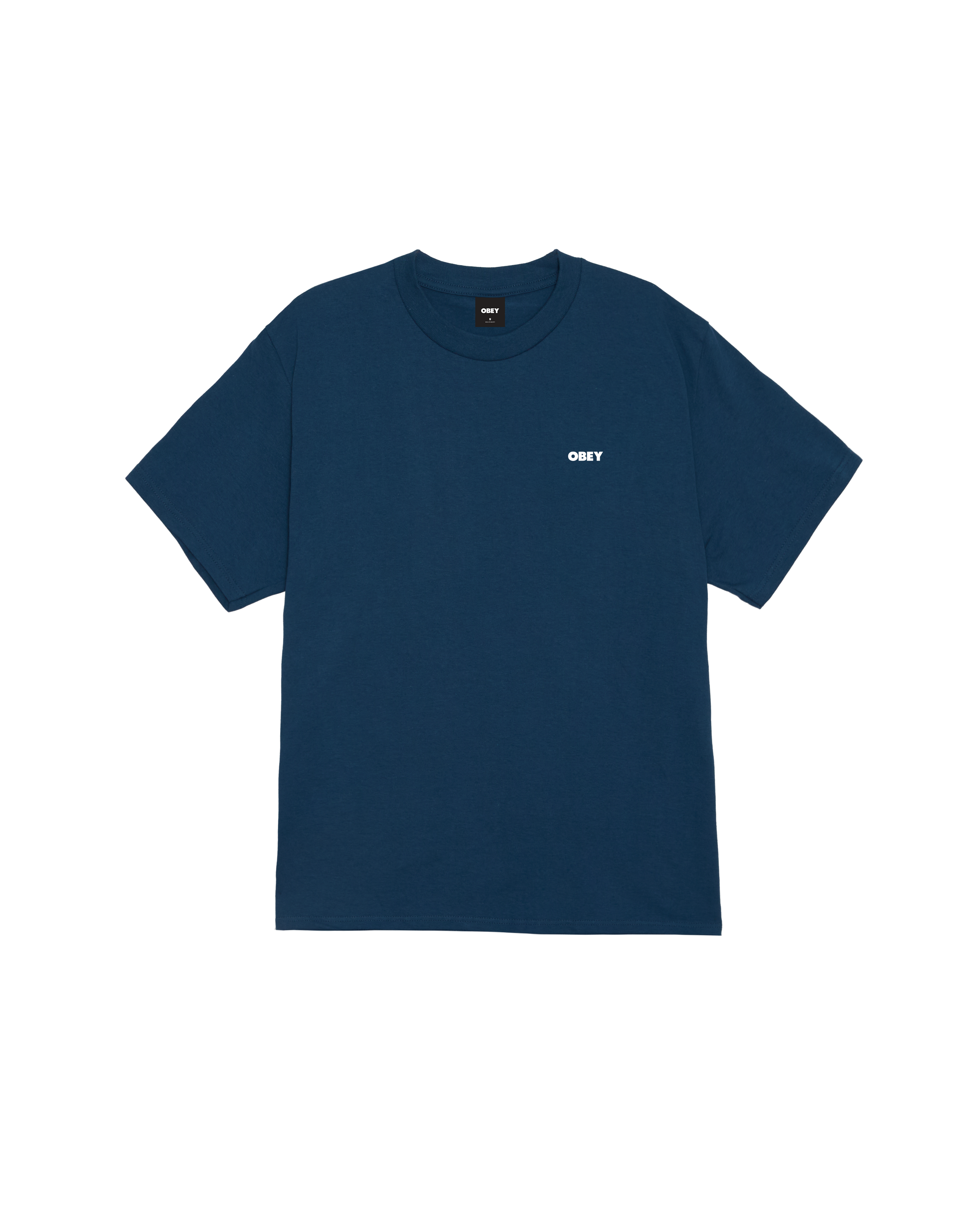 obey-the-medium-is-the-message-classic-t-shirt-harbor-blue (zoomed)