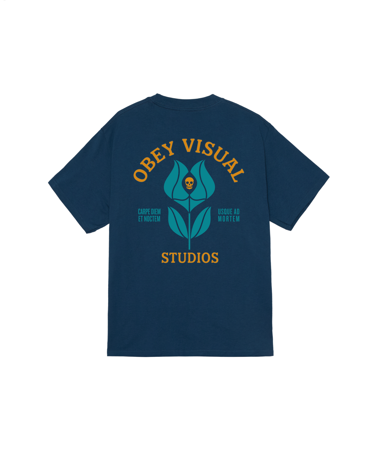 obey-visual-studios-flower-classic-t-shirt-harbor-blue (zoomed)