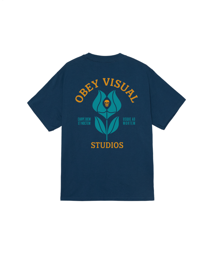 obey-visual-studios-flower-classic-t-shirt-harbor-blue