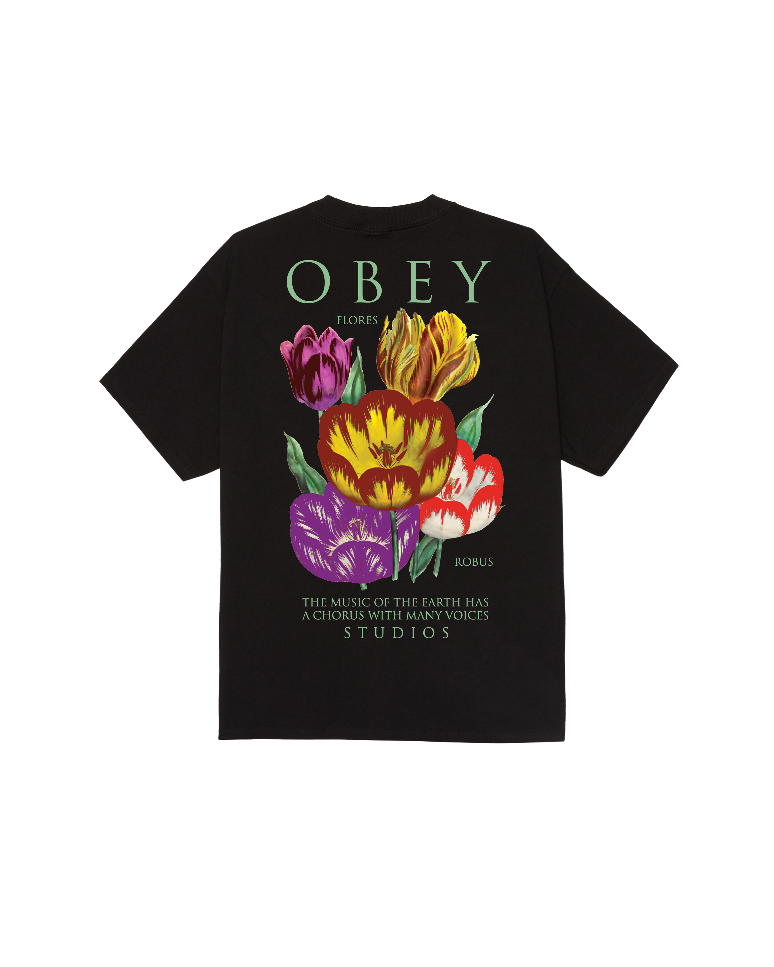 obey-flores-robus-classic-t-shirt-black (zoomed)