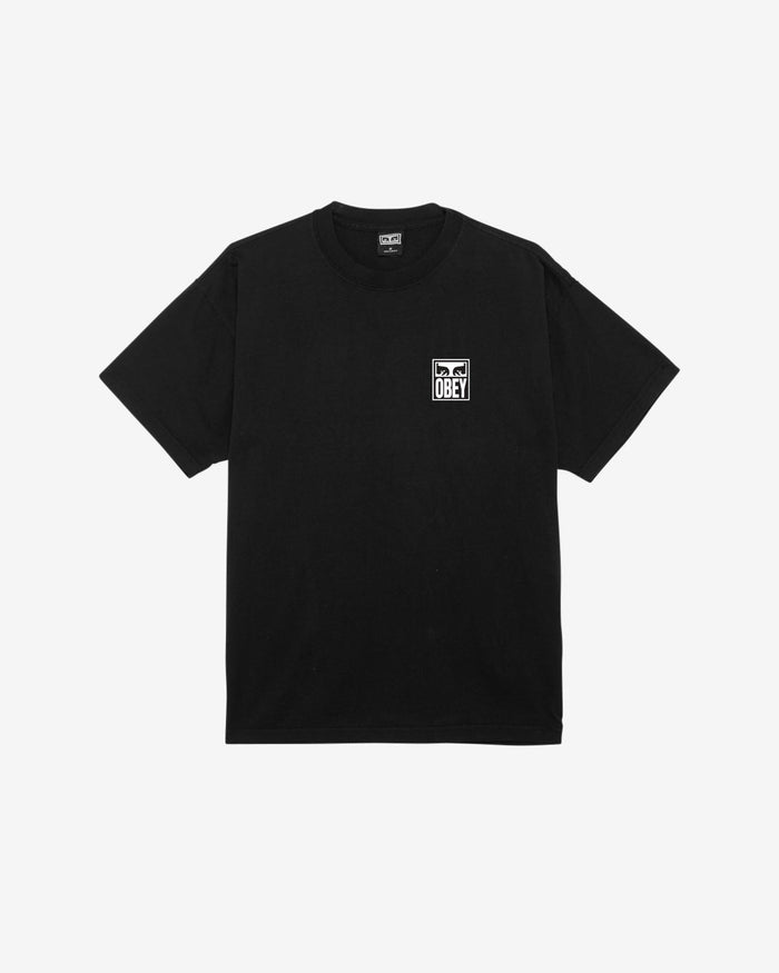 obey eyes icon ii heavyweight t shirt jet black