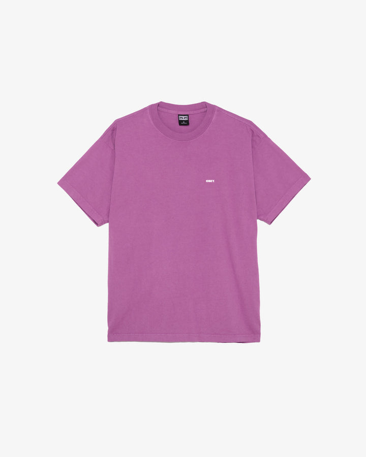 OBEY BOLD III HEAVYWEIGHT T-SHIRT MOONLITE MAUVE