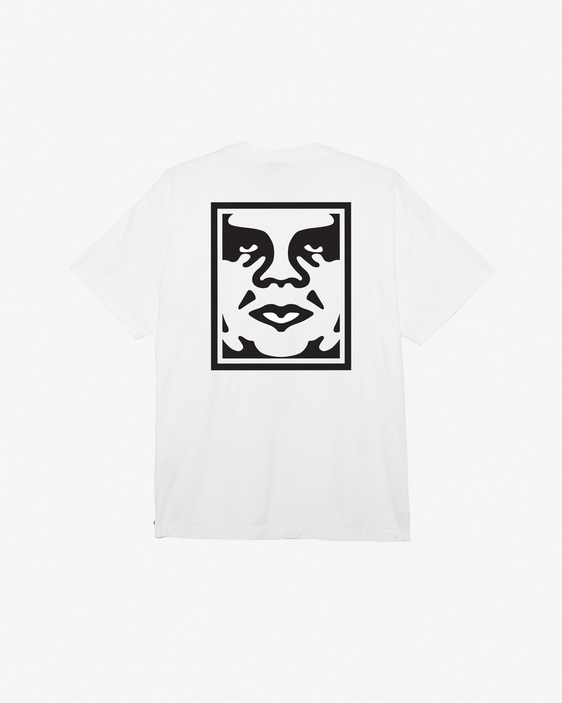 obey bold icon heavyweight tee white