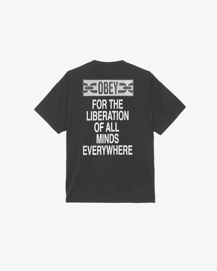 LIBERATION HEAVYWEIGHT T-SHIRT VINTAGE BLACK