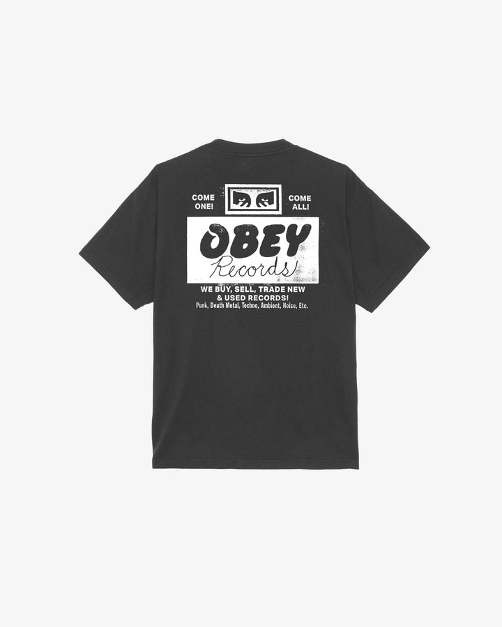 RECORDS BUY, SELL, TRADE HEAVYWEIGHT T-SHIRT BLACK