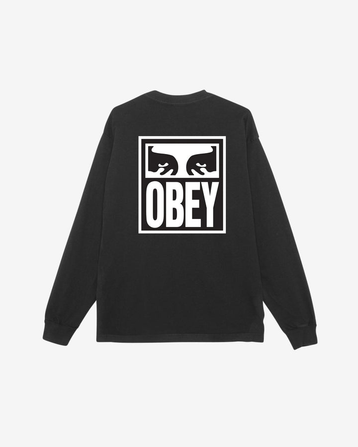 EYES ICON II LS HEAVYWEIGHT T-SHIRT JET BLACK