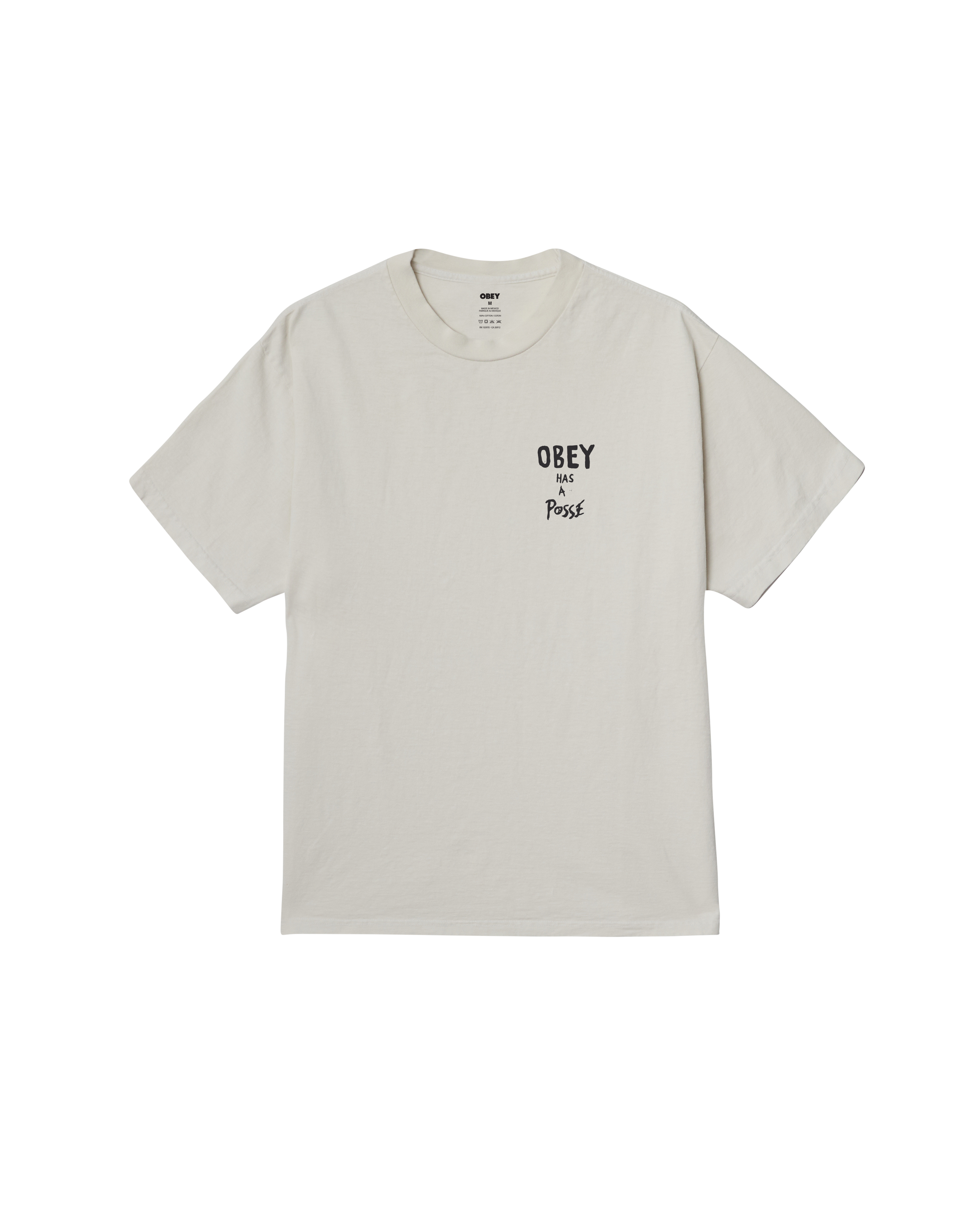 OBEY HAS A POSSE PIGMENT T-SHIRT
