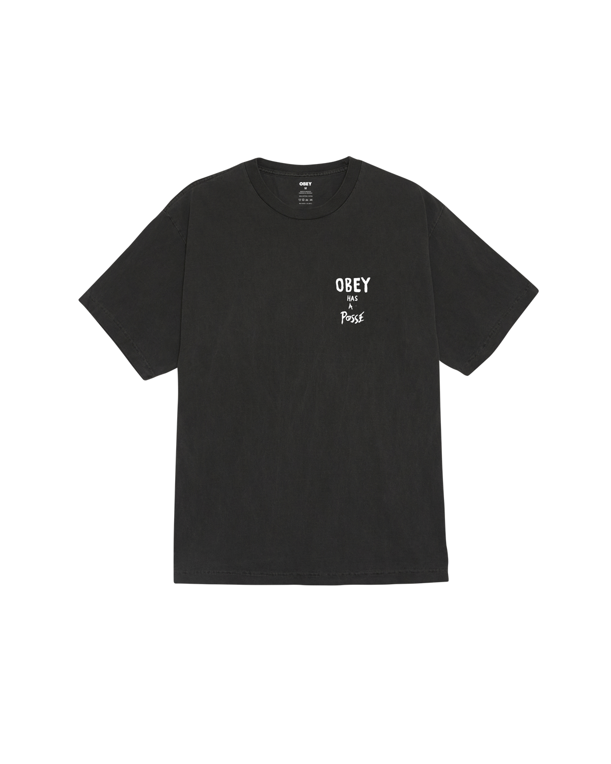 OBEY HAS A POSSE PIGMENT T-SHIRT