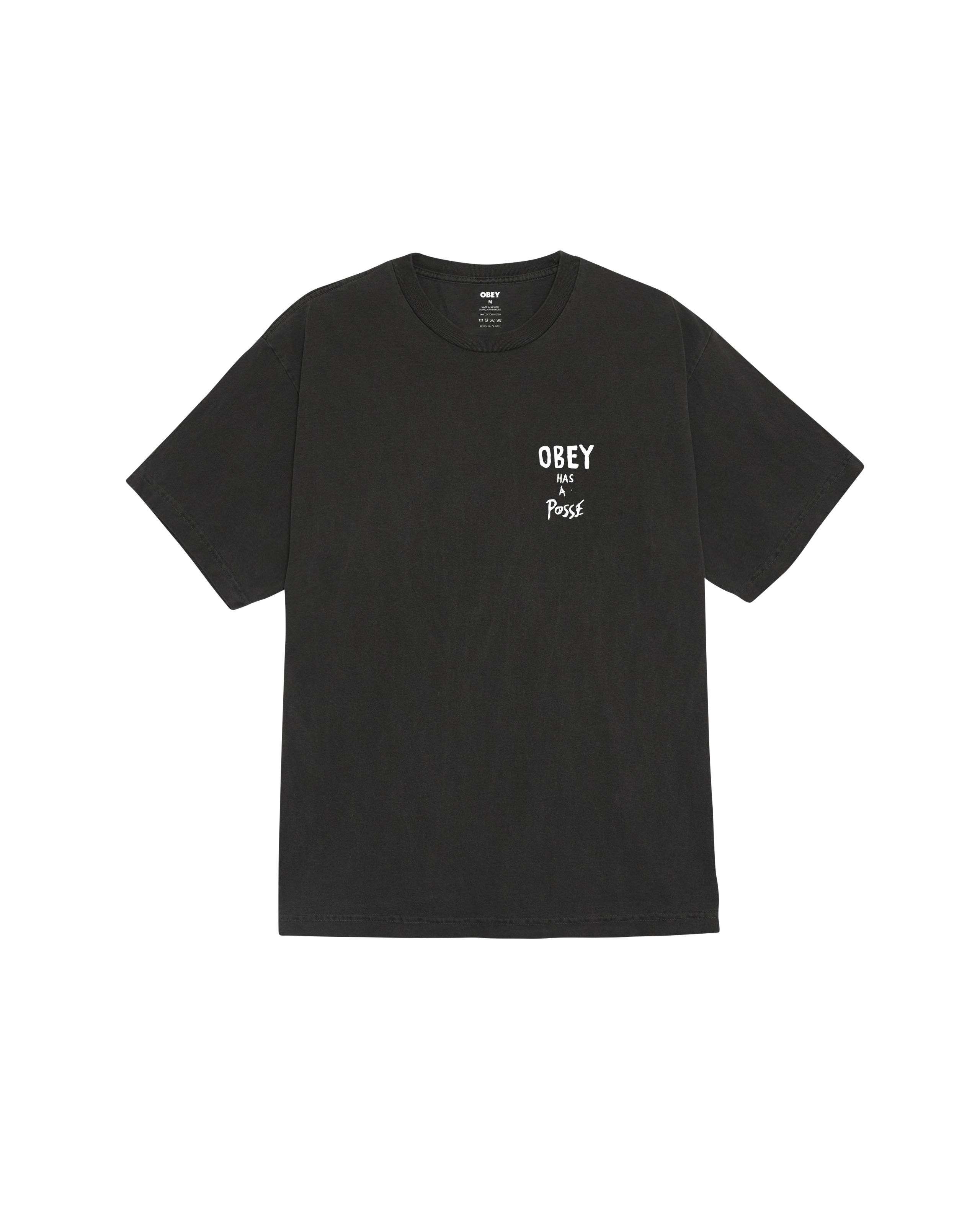 OBEY HAS A POSSE PIGMENT T-SHIRT