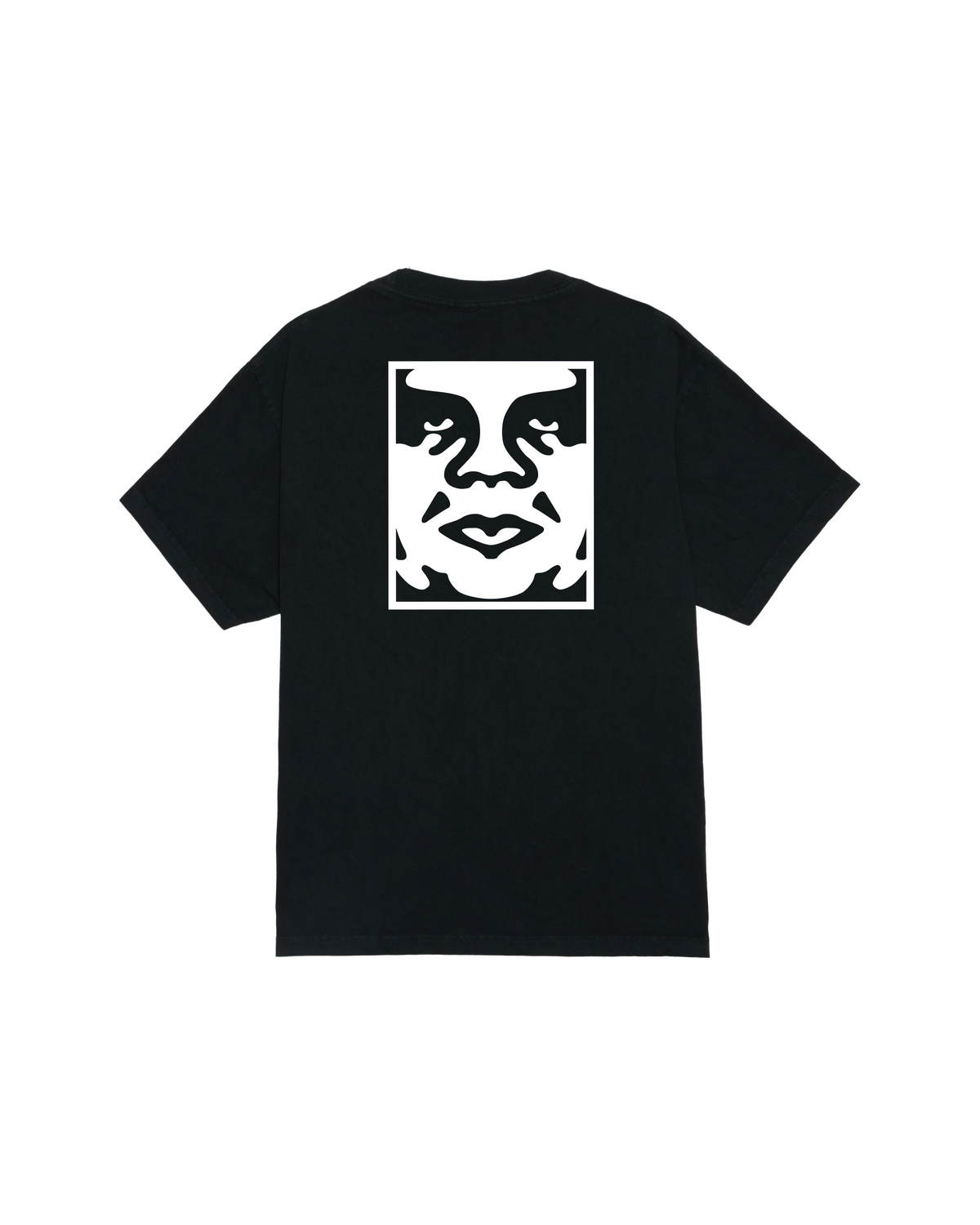 obey bold icon face pigment t shirt pigment true vintage black