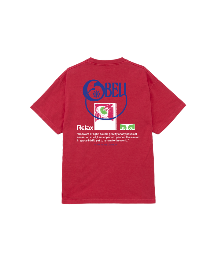 obey relax pigment t shirt pigment raspberry