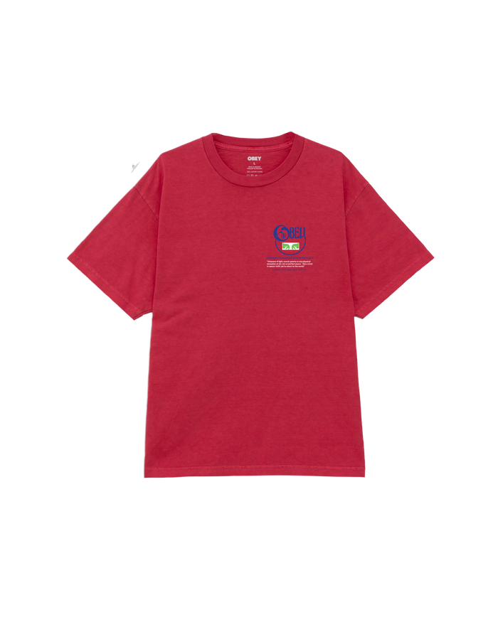 obey relax pigment t shirt pigment raspberry