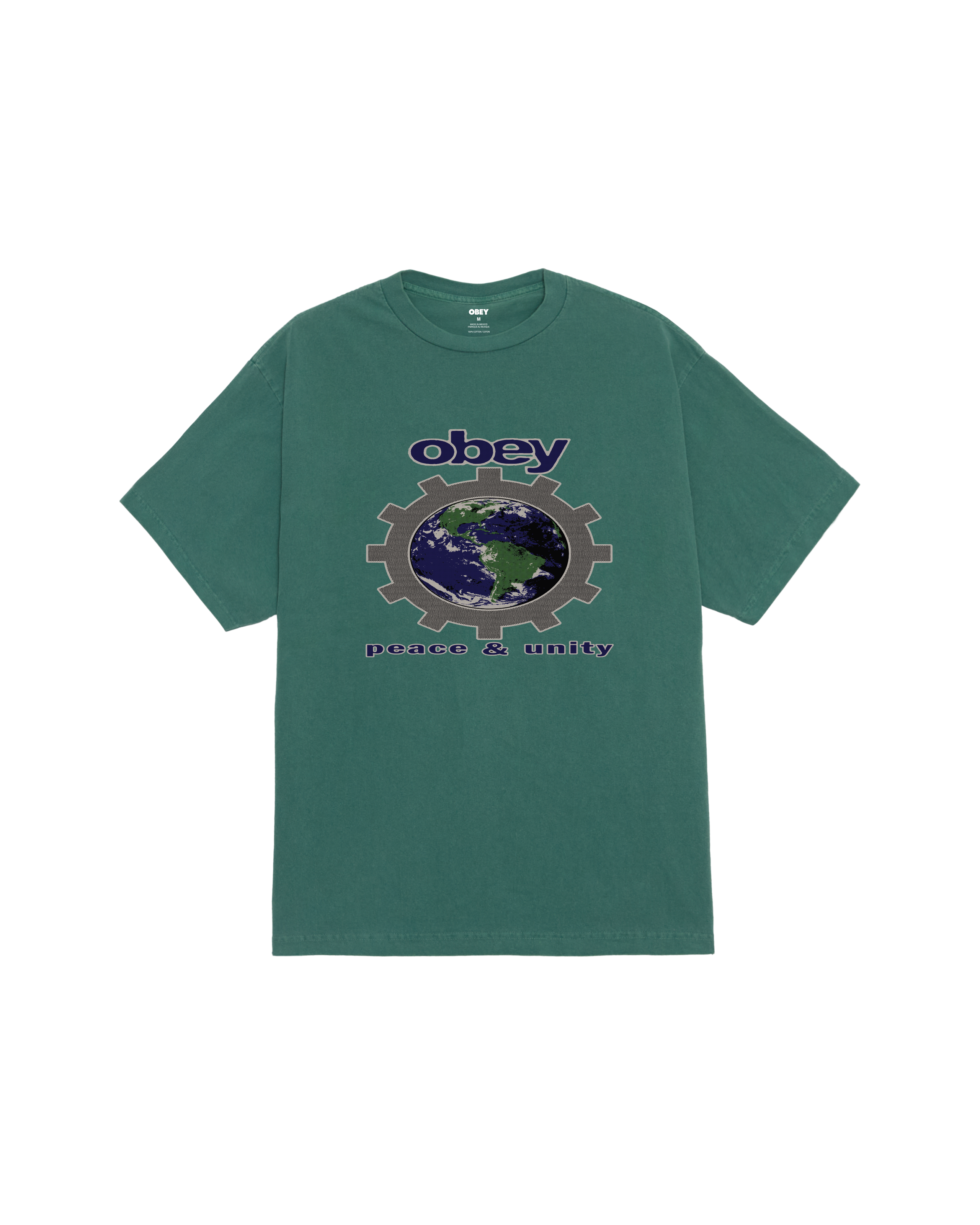 obey peace unity pigment t shirt pigment rain forest