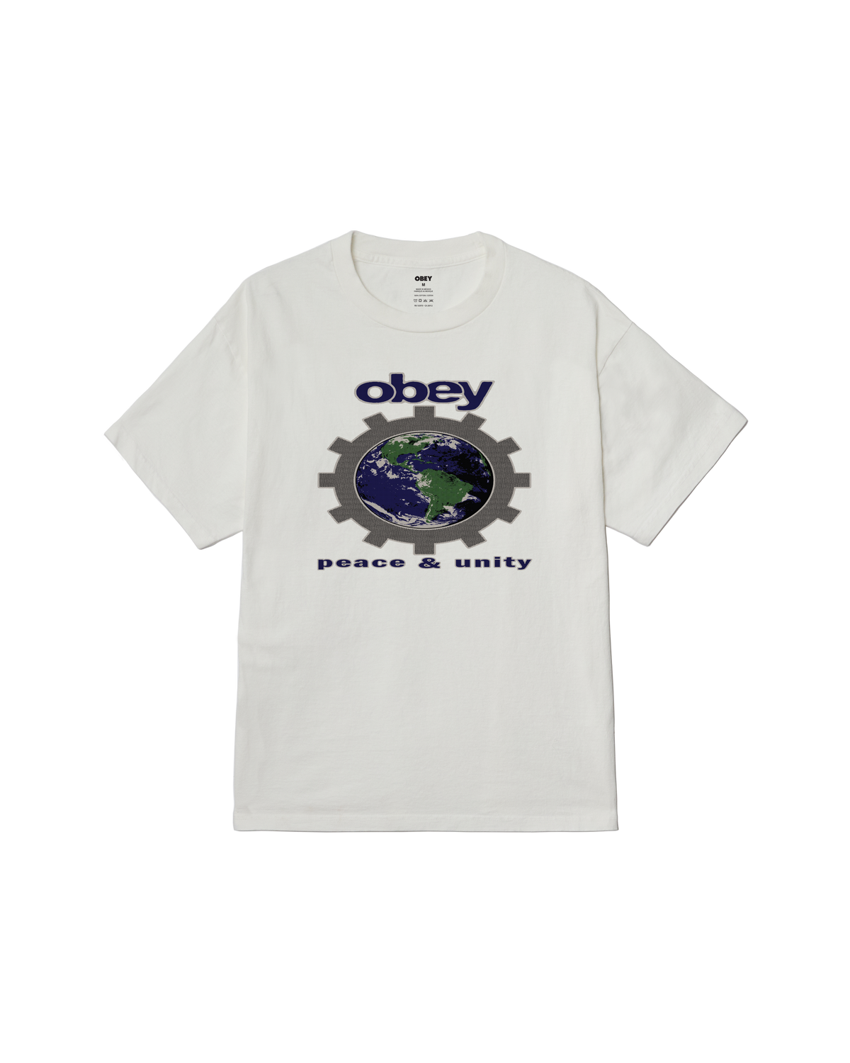 obey peace unity pigment t shirt pigment vintage white