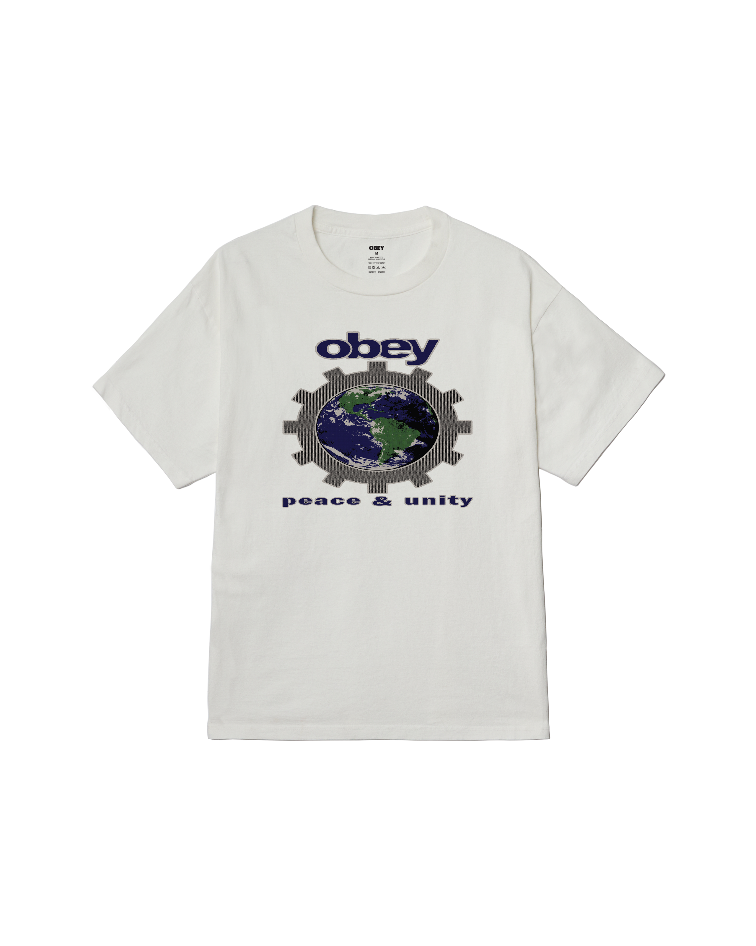 obey peace unity pigment t shirt pigment vintage white