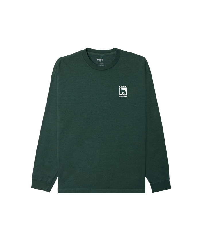 obey-records-icon-pigment-ls-t-shirt-pigment-rainforest - alternate view
