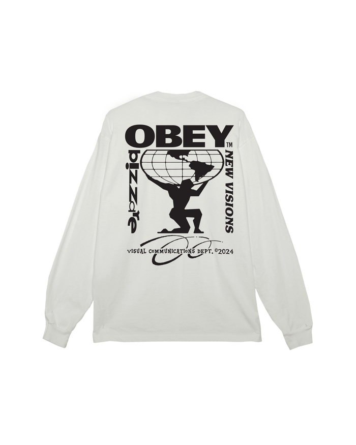 obey bizzare new visions pigment ls t shirt pigment vintage white