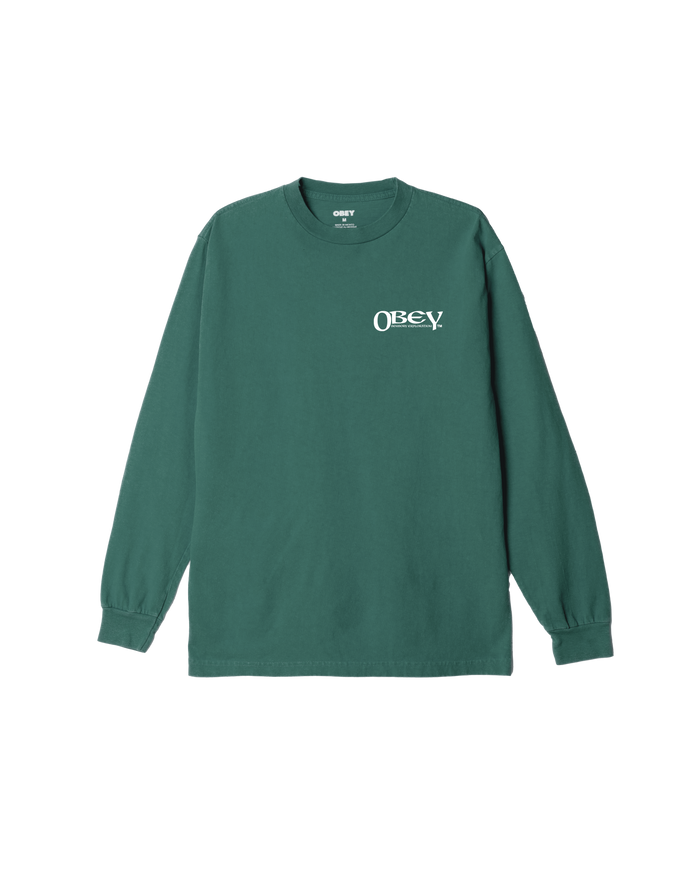 obey sensory exploration pigment ls t shirt pigment rain forest