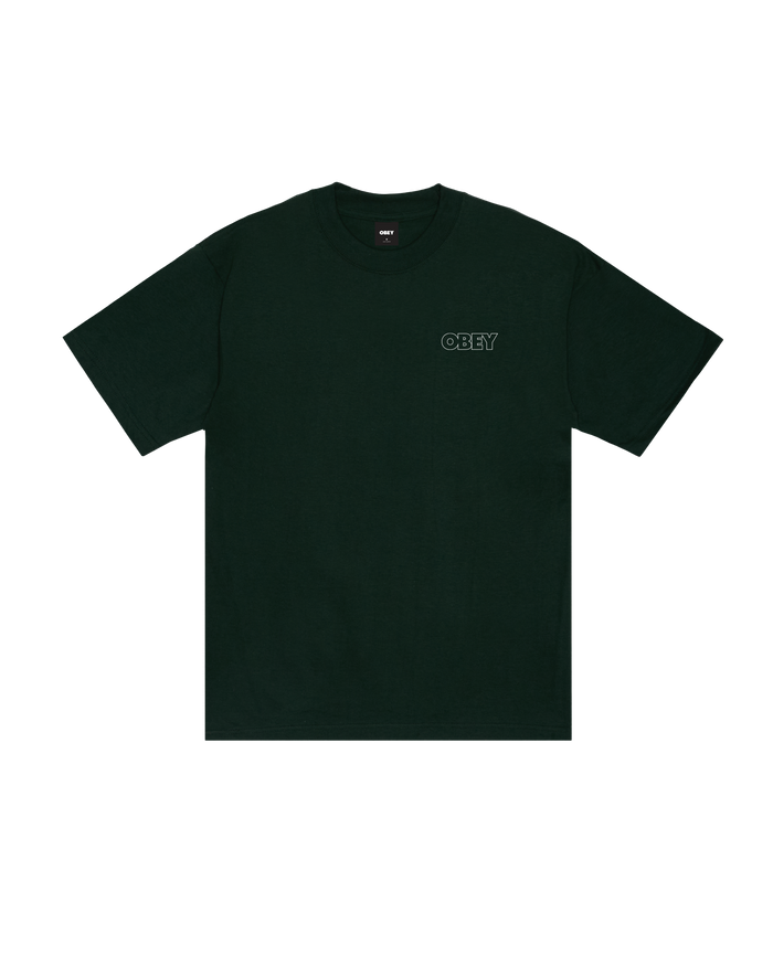 obey-treble-heavyweight-t-shirt-forest-green - alternate view