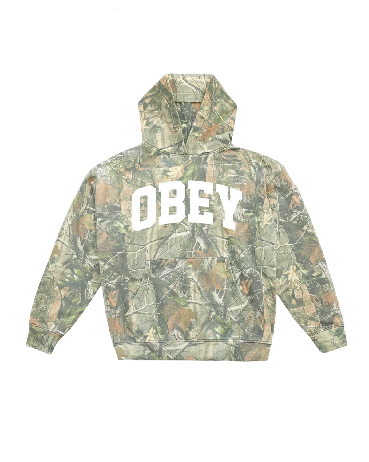 OBEY LEAF COLLEGIATE PULLOVER Tree Leaf Camo