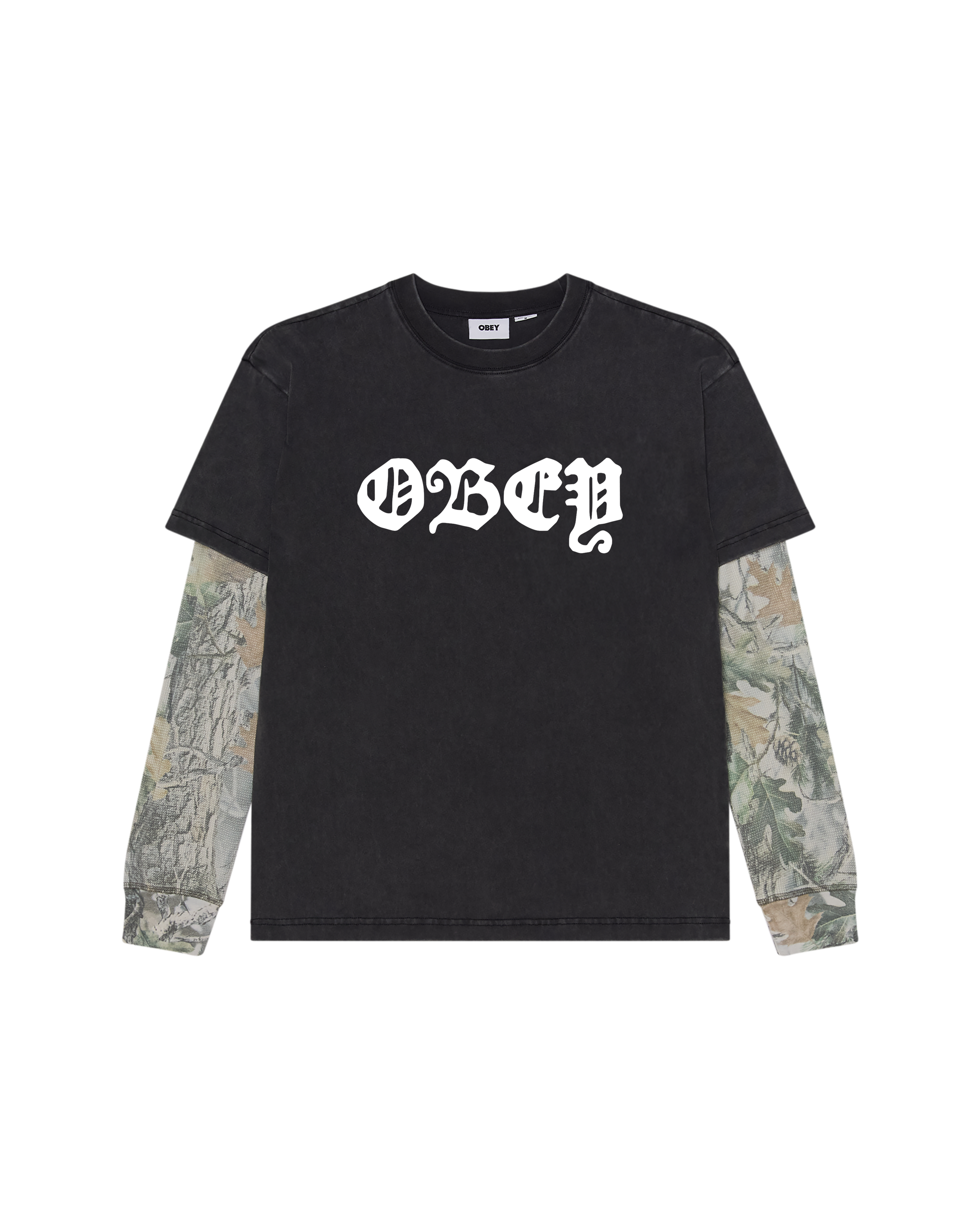 OBEY BOLD ENGLISH 2-FER T-SHIRT (zoomed)