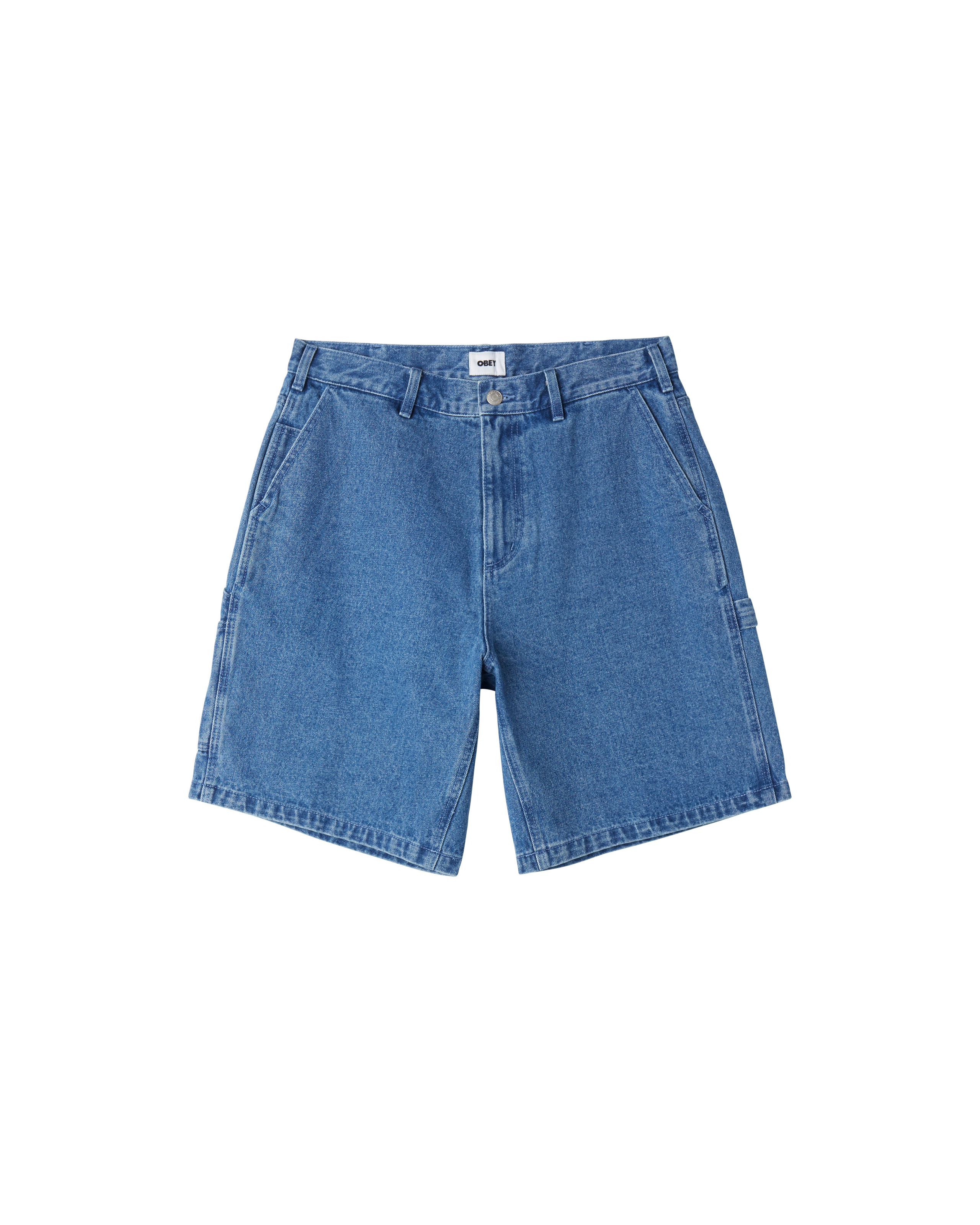 obey bigwig denim carpenter short light indigo (zoomed)