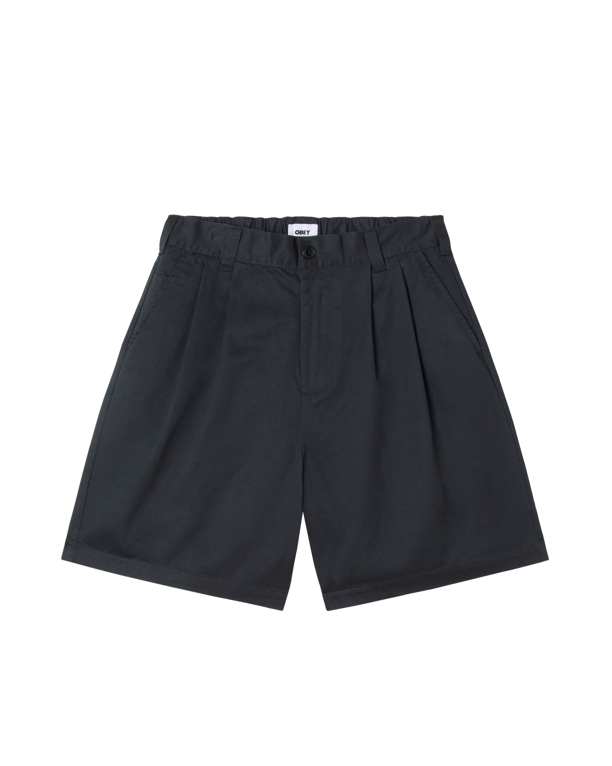 obey-foster-pleated-short-black