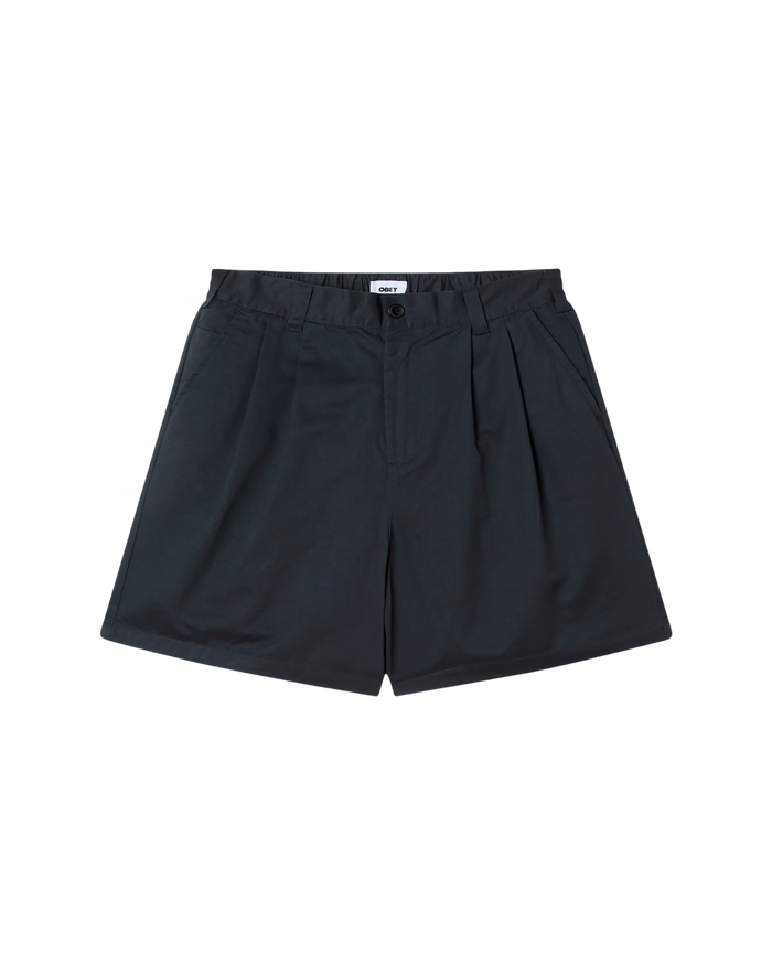 obey-foster-pleated-short-black