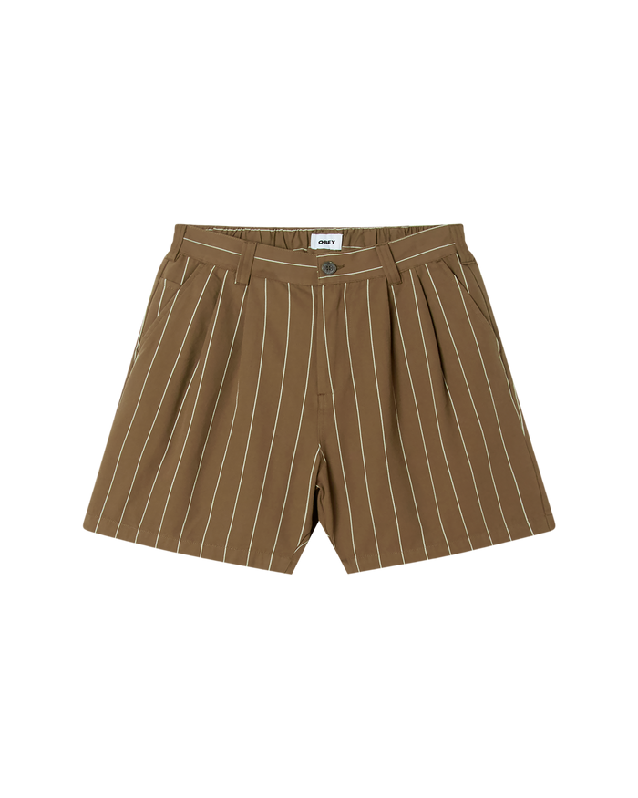 obey-foster-stripe-pleated-short-canteen-multi