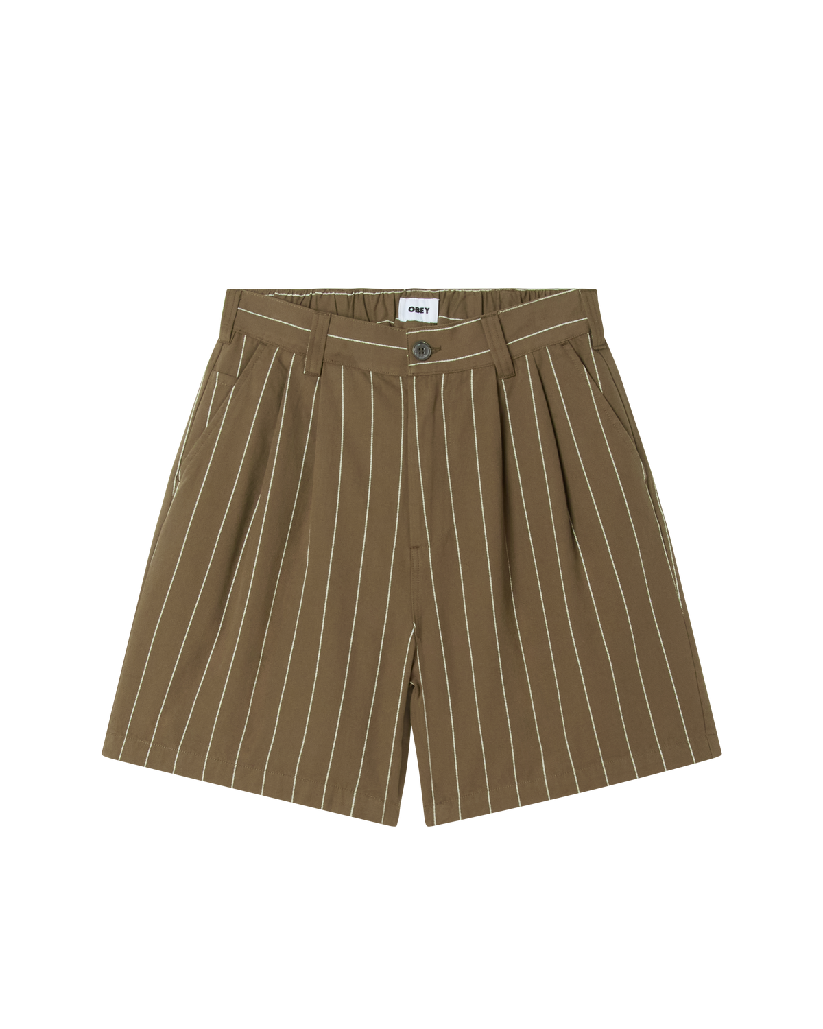 obey-foster-stripe-pleated-short-canteen-multi