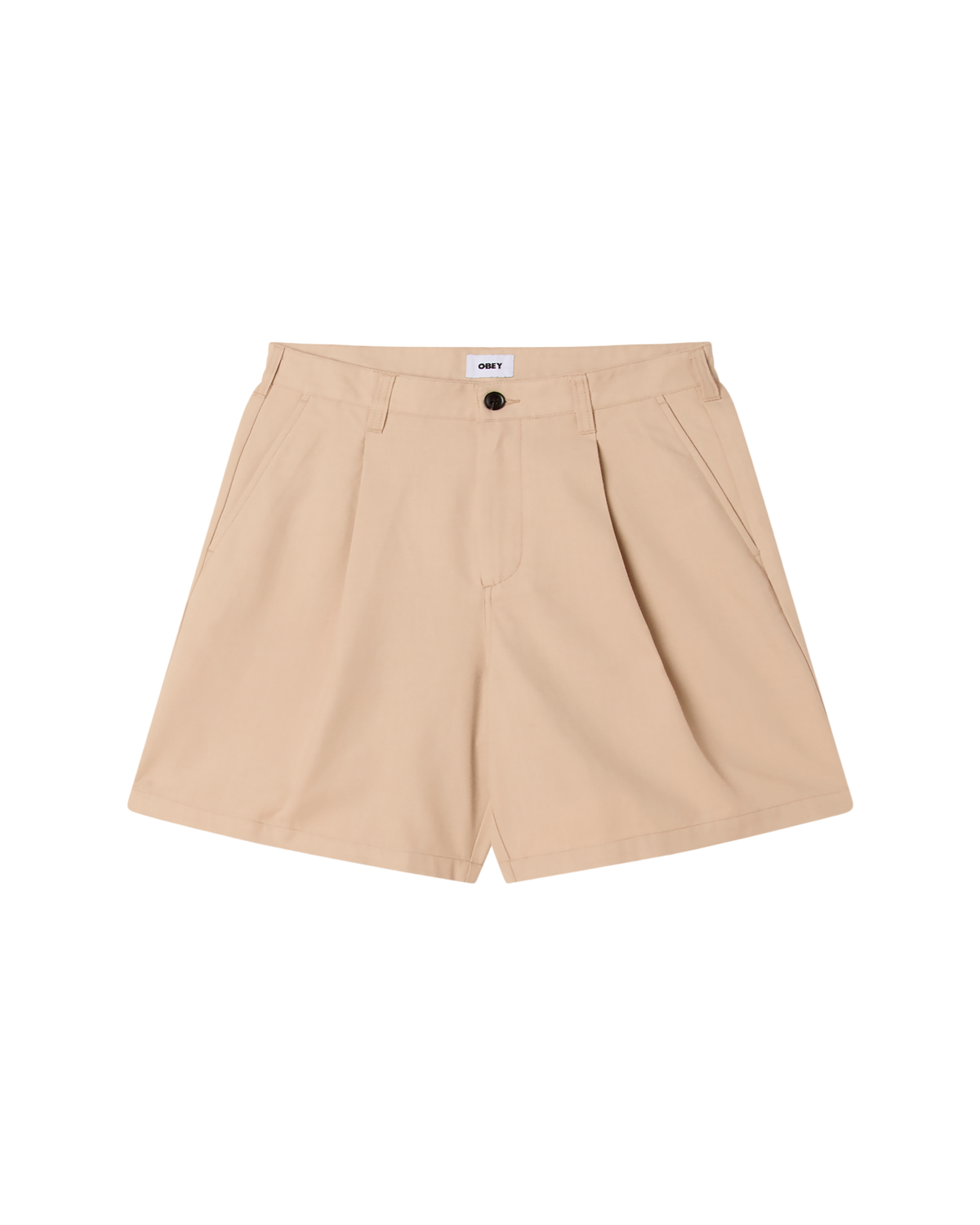 obey-dean-pleated-short-cement