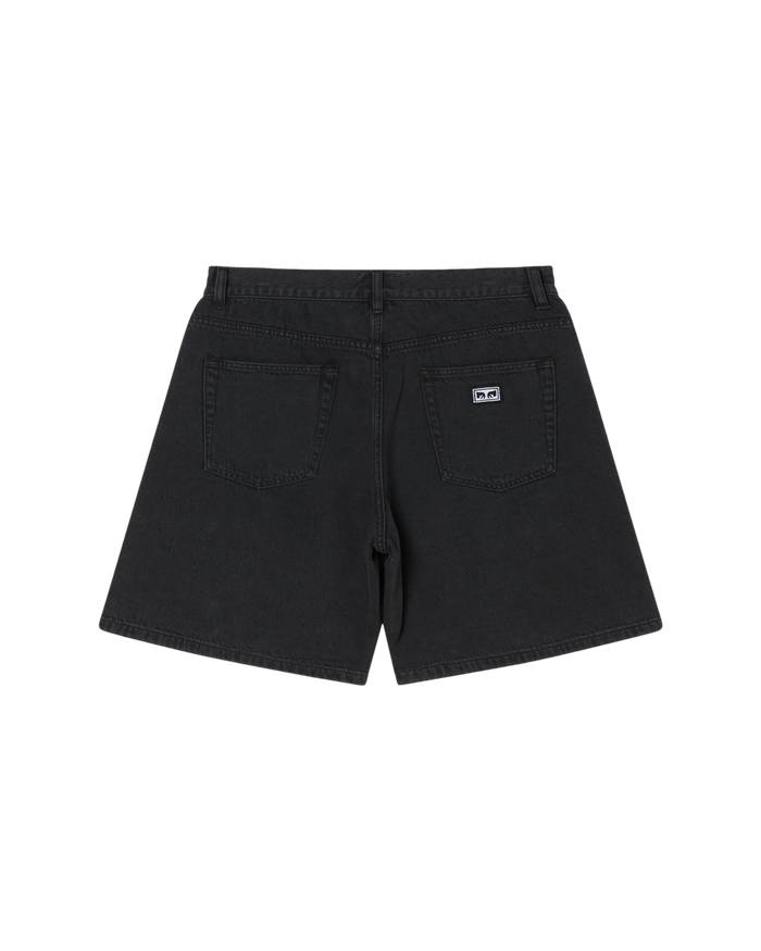 obey-emerson-denim-short-washed-black - alternate view