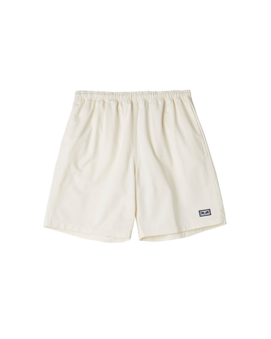 obey easy relaxed twill short unbleached