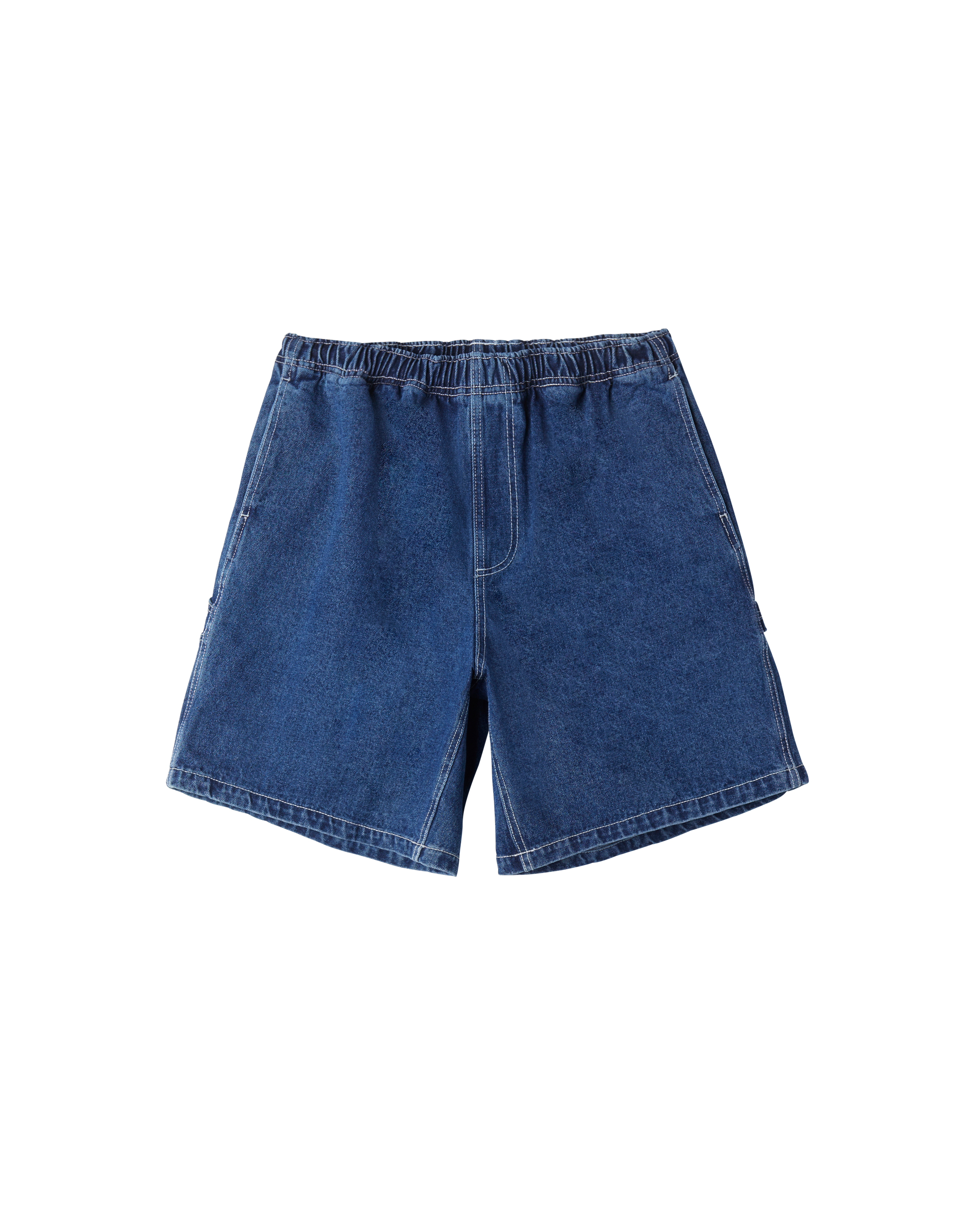 obey easy denim carpenter short stone wash indigo (zoomed)