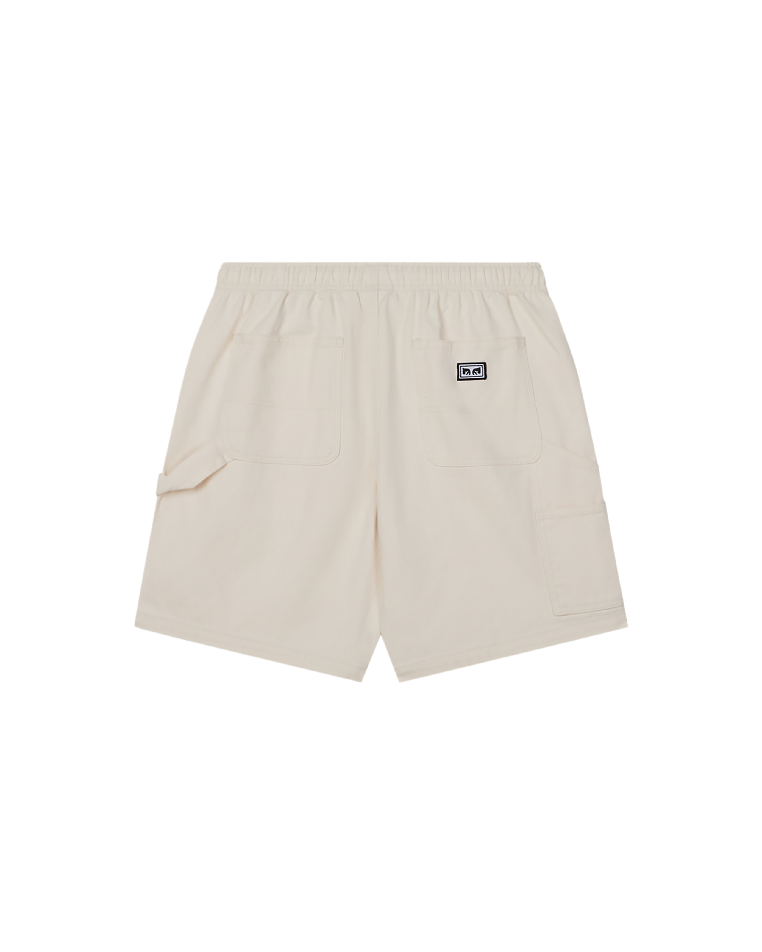 obey easy denim carpenter short unbleached faded wash (zoomed)