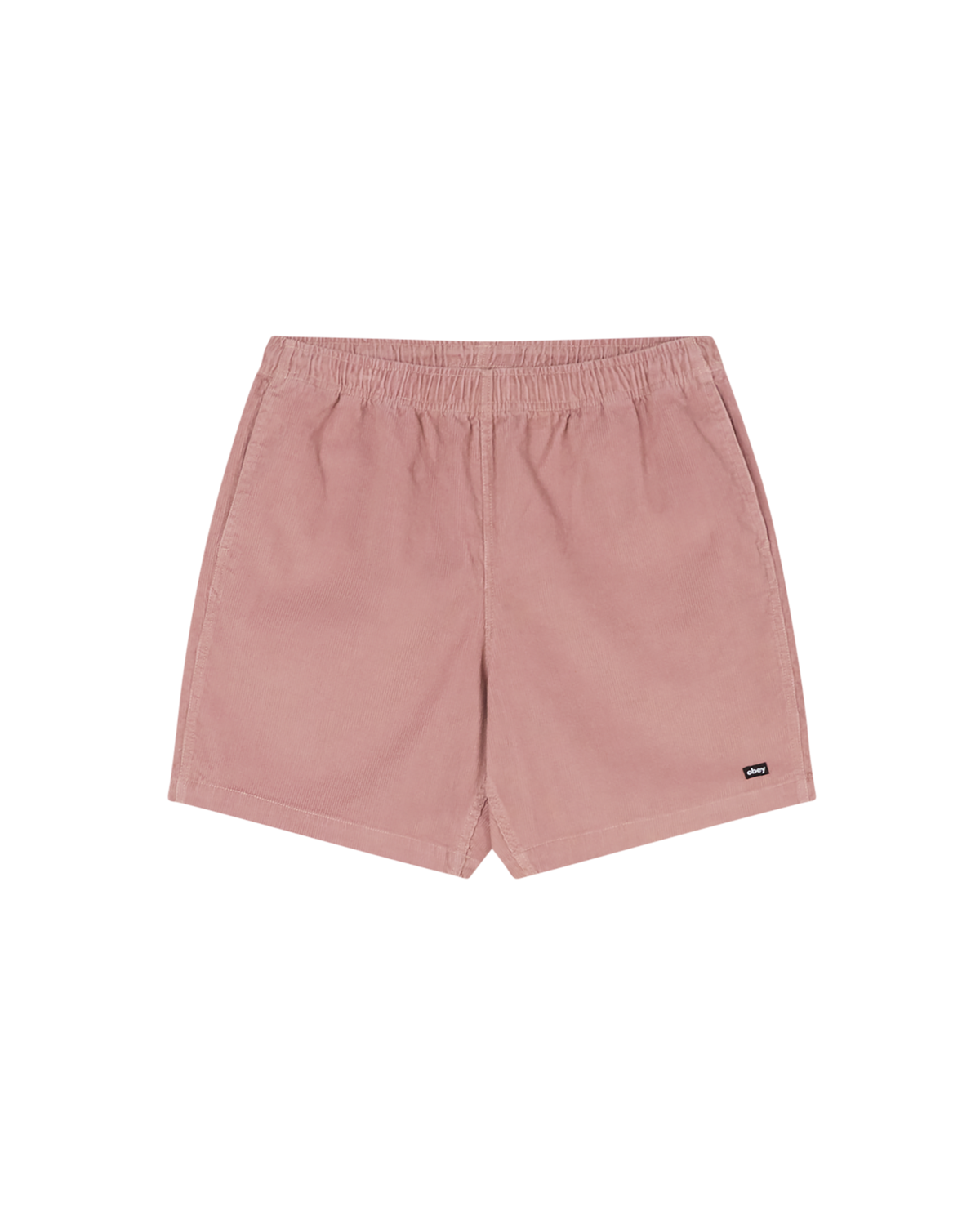 obey easy pulp corduroy short mauve faded wash