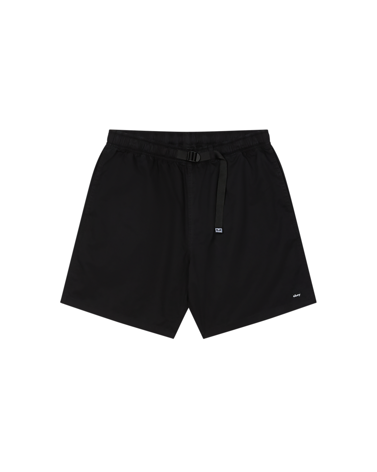 obey easy gravel trail short black faded wash