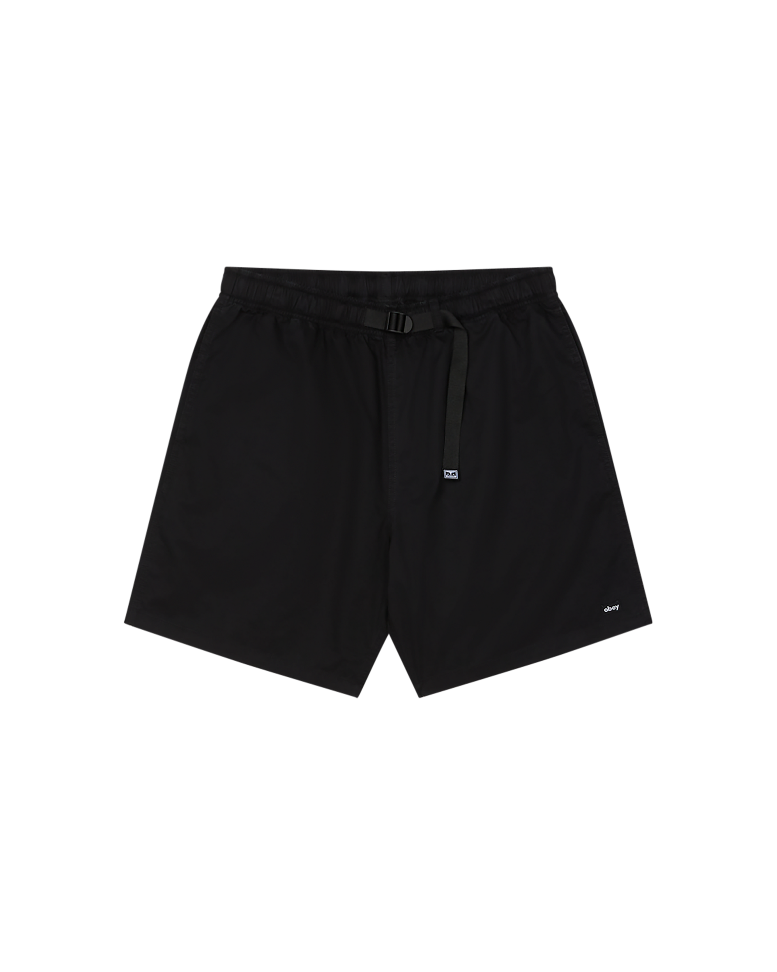 obey easy gravel trail short black faded wash