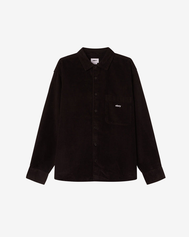 BIGWIG CORD SHIRT BLACK